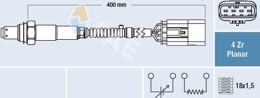 FAE 77762 - Sonde lambda cwaw.fr