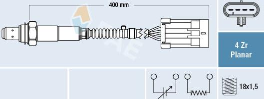 FAE 77700 - Sonde lambda cwaw.fr