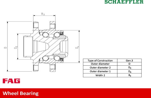 FAG 713 6063 60 - Kit de roulements de roue cwaw.fr