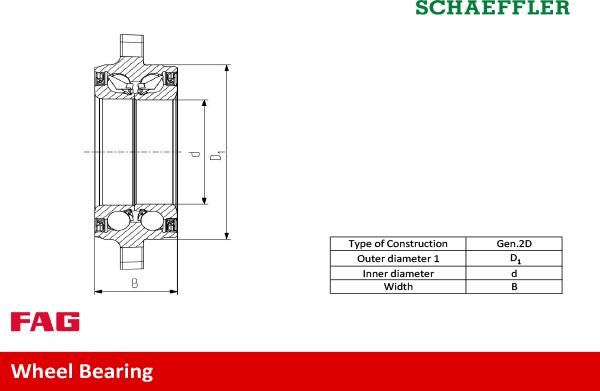 FAG 713 6185 70 - Kit de roulements de roue cwaw.fr