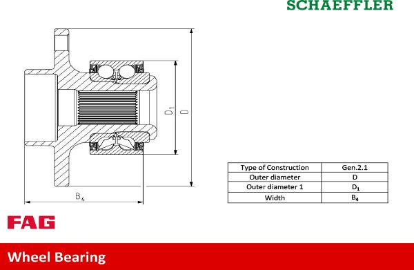 FAG 713 6105 80 - Kit de roulements de roue cwaw.fr