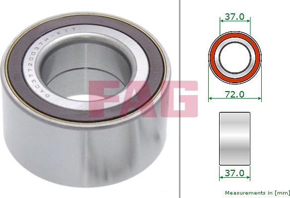 FAG 713 1936 10 - Roulement de roue cwaw.fr