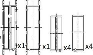 FAI AutoParts BM1055-025 - Coussinet de vilebrequin cwaw.fr