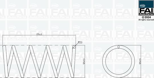 FAI AutoParts FPCS167 - Ressort de suspension cwaw.fr