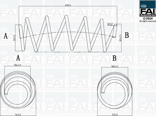 FAI AutoParts FPCS135 - Ressort de suspension cwaw.fr