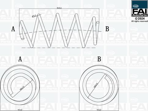 FAI AutoParts FPCS125 - Ressort de suspension cwaw.fr