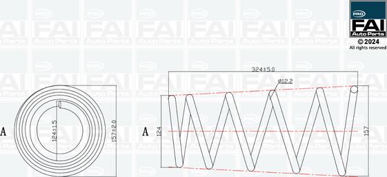 FAI AutoParts FPCS179 - Ressort de suspension cwaw.fr