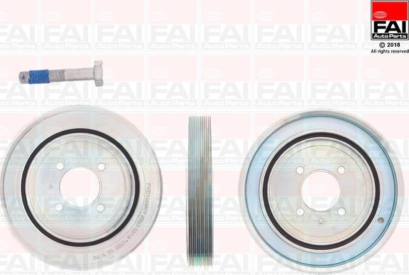 FAI AutoParts FVD1026K - Poulie, vilebrequin cwaw.fr