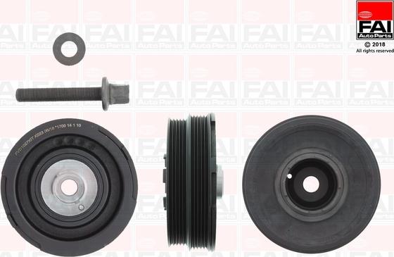 FAI AutoParts FVD1027K - Poulie, vilebrequin cwaw.fr