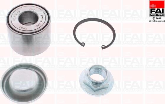 FAI AutoParts FWBK1012 - Kit de roulements de roue cwaw.fr