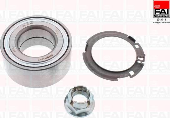 FAI AutoParts FWBK1087 - Kit de roulements de roue cwaw.fr