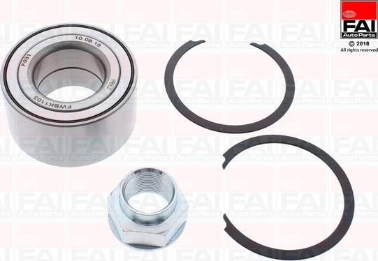 FAI AutoParts FWBK1103 - Kit de roulements de roue cwaw.fr