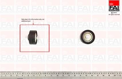 FAI AutoParts T9596 - Poulie renvoi / transmission, courroie trapézoïdale à nervures cwaw.fr