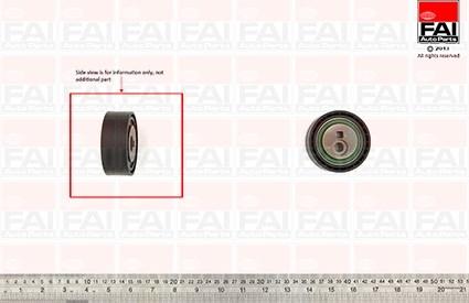 FAI AutoParts T9604 - Poulie renvoi / transmission, courroie trapézoïdale à nervures cwaw.fr