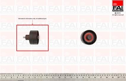 FAI AutoParts T9350 - Poulie renvoi / transmission, courroie de distribution cwaw.fr