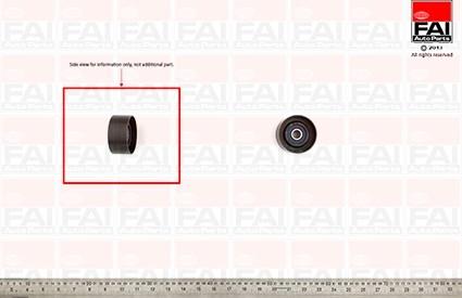 FAI AutoParts T9255 - Poulie renvoi / transmission, courroie de distribution cwaw.fr