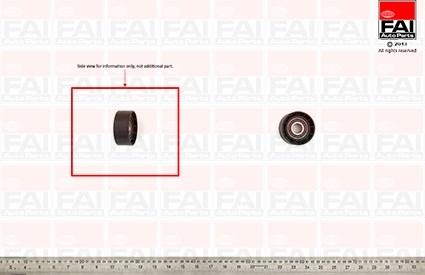 FAI AutoParts T1017 - Poulie renvoi / transmission, courroie trapézoïdale à nervures cwaw.fr