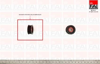 FAI AutoParts T1032 - Poulie renvoi / transmission, courroie trapézoïdale à nervures cwaw.fr