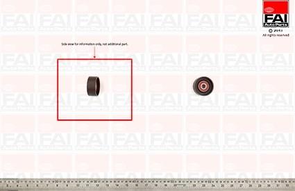 FAI AutoParts T1264 - Poulie renvoi / transmission, courroie de distribution cwaw.fr