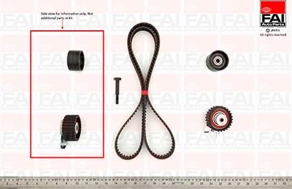 FAI AutoParts TBK433 - Kit de distribution cwaw.fr