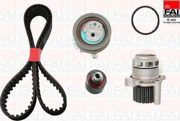 FAI AutoParts TBK345-6437 - Pompe à eau + kit de courroie de distribution cwaw.fr