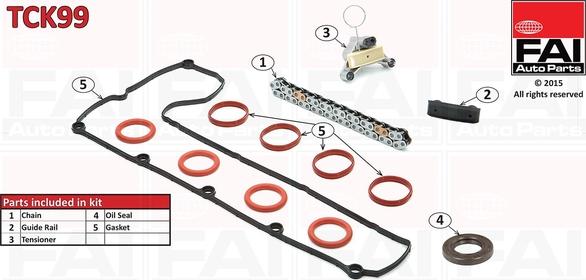 FAI AutoParts TCK99 - Kit de distribution par chaîne cwaw.fr