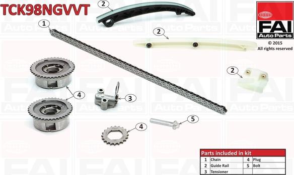 FAI AutoParts TCK98NGVVT - Kit de distribution par chaîne cwaw.fr