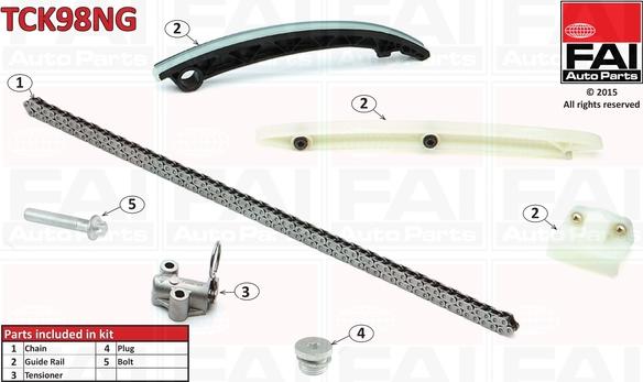 FAI AutoParts TCK98NG - Kit de distribution par chaîne cwaw.fr