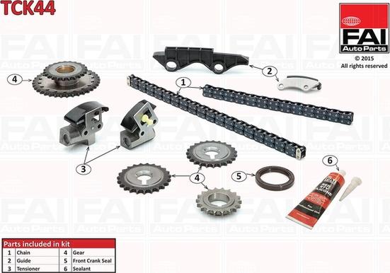 FAI AutoParts TCK44 - Kit de distribution par chaîne cwaw.fr