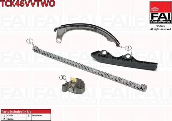 FAI AutoParts TCK46VVTWO - Kit de distribution par chaîne cwaw.fr