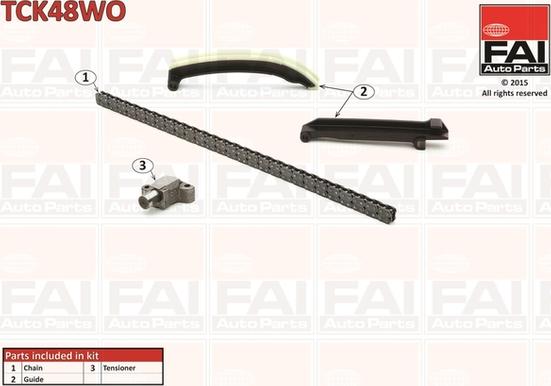 FAI AutoParts TCK48WO - Kit de distribution par chaîne cwaw.fr