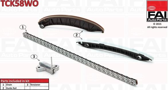 FAI AutoParts TCK58WO - Kit de distribution par chaîne cwaw.fr