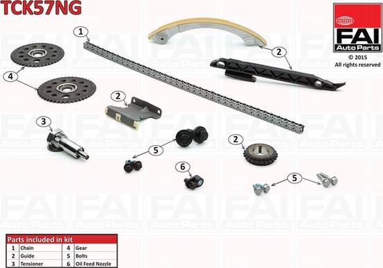 FAI AutoParts TCK57NG - Kit de distribution par chaîne cwaw.fr