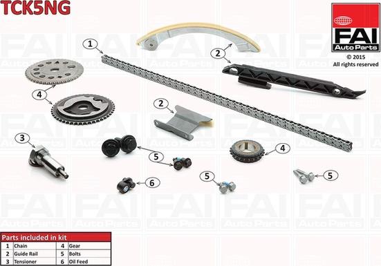 FAI AutoParts TCK5NG - Kit de distribution par chaîne cwaw.fr