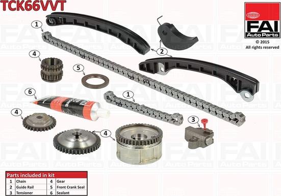 FAI AutoParts TCK66VVT - Kit de distribution par chaîne cwaw.fr