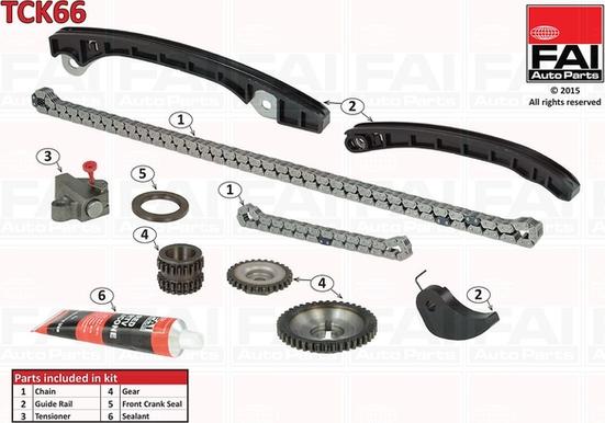 FAI AutoParts TCK66 - Kit de distribution par chaîne cwaw.fr