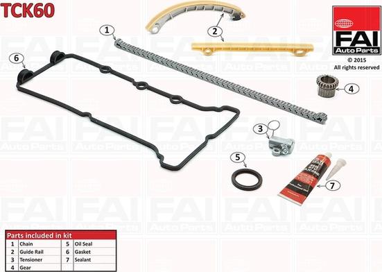 FAI AutoParts TCK60 - Kit de distribution par chaîne cwaw.fr