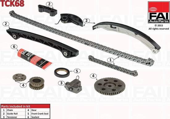 FAI AutoParts TCK68 - Kit de distribution par chaîne cwaw.fr