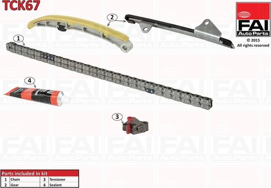 FAI AutoParts TCK67 - Kit de distribution par chaîne cwaw.fr