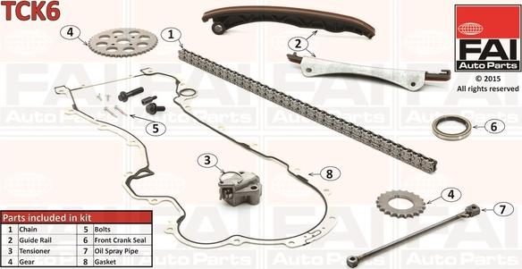 FAI AutoParts TCK6 - Kit de distribution par chaîne cwaw.fr