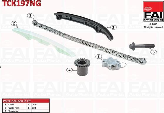 FAI AutoParts TCK197NG - Kit de distribution par chaîne cwaw.fr