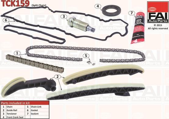 FAI AutoParts TCK159 - Kit de distribution par chaîne cwaw.fr