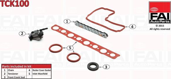 FAI AutoParts TCK100 - Kit de distribution par chaîne cwaw.fr