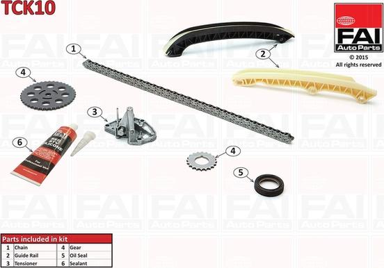 FAI AutoParts TCK10 - Kit de distribution par chaîne cwaw.fr