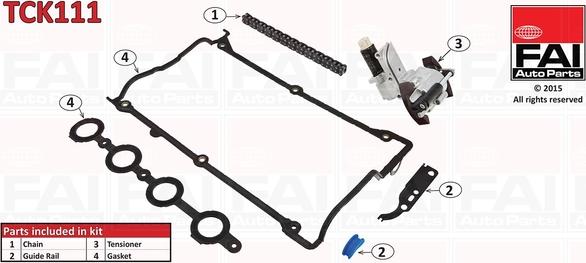 FAI AutoParts TCK111 - Kit de distribution par chaîne cwaw.fr