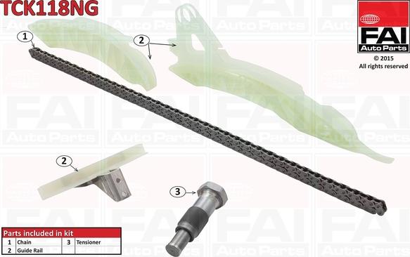 FAI AutoParts TCK118NG - Kit de distribution par chaîne cwaw.fr