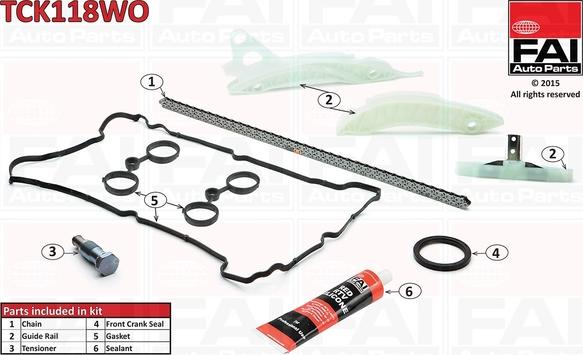 FAI AutoParts TCK118WO - Kit de distribution par chaîne cwaw.fr