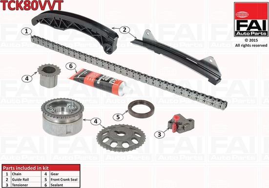 FAI AutoParts TCK80VVT - Kit de distribution par chaîne cwaw.fr