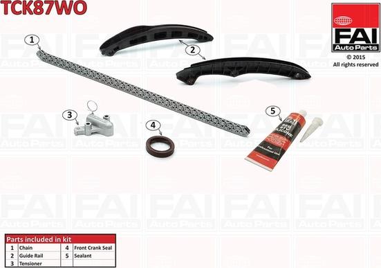 FAI AutoParts TCK87WO - Kit de distribution par chaîne cwaw.fr