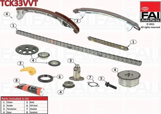 FAI AutoParts TCK33VVT - Kit de distribution par chaîne cwaw.fr